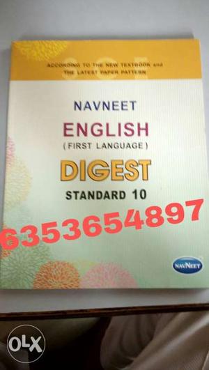 NAVNEET English First Language Digest Standard 10 Book