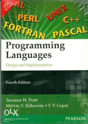 Programming Languages Fourth Edition By Pratt And Gopal Book