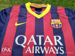 Red And Blue Qatar Airways Nike Jersey