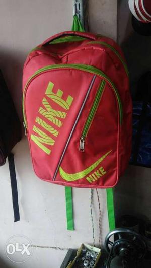 Red And Yellow Nike Backpack