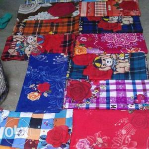 Red, Blue, And White Textile
