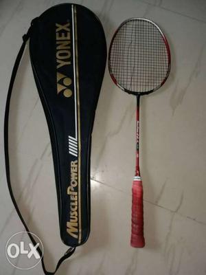 Red Yonex Badminton Racket