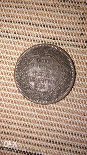 Round 1 Quarter Indian Anna Coin