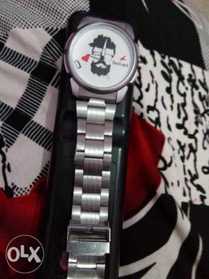 Silver fastrack watch for big personality only
