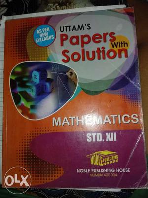 Uttam's mathematics paper's with solutions. A