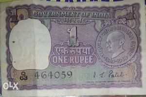 1 rupees not  with gandhi ji picture