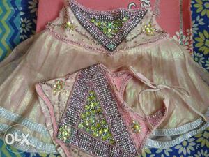 3-5 yrs girl short lehanga choli