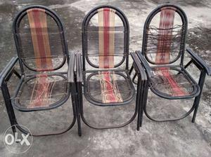 4 canning iron pipe chairs