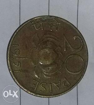 57 years old indian coin