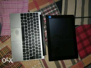 Black And Gray Laptop or tab with touch