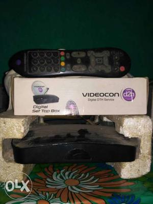 Black Videocon TV Box With Box