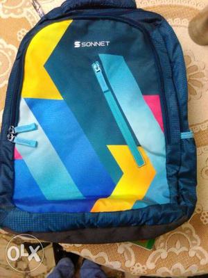 Black, Yellow, And Teal Sonnet Backpack