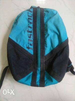 Blue And Black Fadstrack Backpack