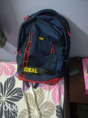 Blue And Red Backpack