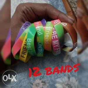 Colorful friendship bands total 14 bands