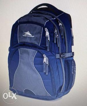 High Sierra backpack with laptop compartment.