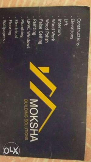 Moksha Building Solutions Card