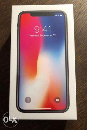 NEW SEALED Apple iPhone X 64GB Space Gray 1yr Indian