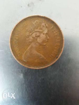 New pence 2, year -  DGREGFD ELIZABETH.II