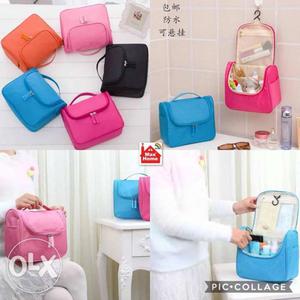 Nylon waterproof cosmetic bag women travel