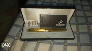 Parker pen with 18 crt gold