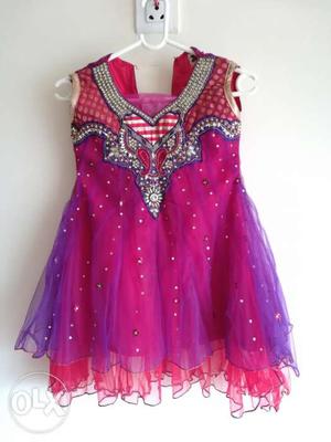 Party wear dress for 5 to 8 years girls, Price of