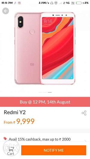 Seal pack redmi y2 3gb ram 32 gb New neww hurry up fews