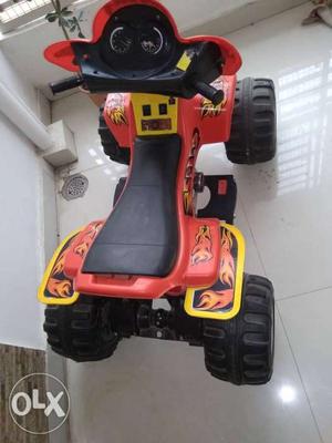 Toddler's Red And Yellow Ride-on Toy
