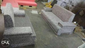 Two Gray Couches
