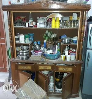 Very big wooden showcase in very good condition.