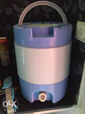 White And Blue Insulated Water Jug