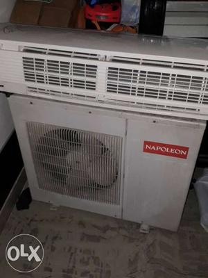 White Split-type AC And Air Condenser 2 years old