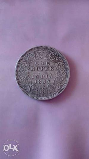 130 Years Old One Rupee coin for Sale this is a