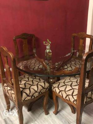 5 chair round dining table