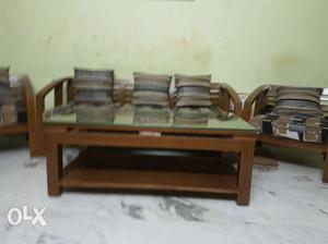 5 seater wooden sofa,very comfortable back rest,5