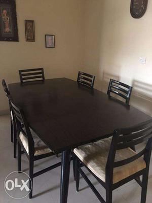 6 Seater Dining Table, Includes Chairs, Only  Rupees