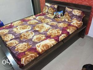A double bed of size 5X6 is out for sale (without