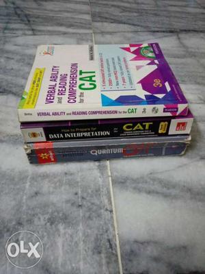 A set of 3 books for CAT and other exam