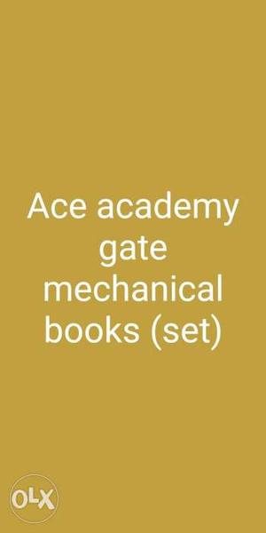 Ace academy gate mechanical  full postal