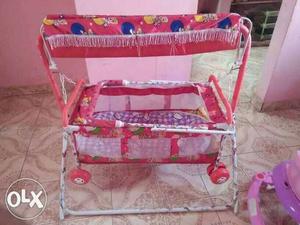 Baby's Red And White Pack N Play
