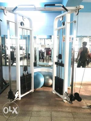 Bicep,tricep, chest,pull ups, dual pully - cable cross Gym