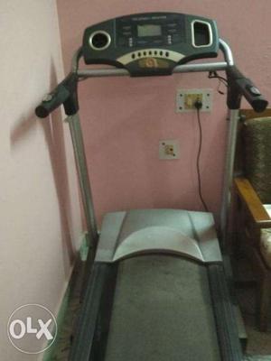 Black and Grey Treadmill for 110 kg