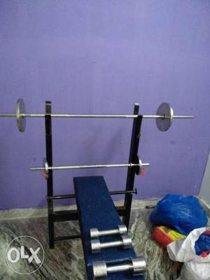 Blue And Black Bench Press