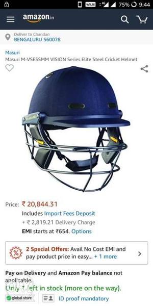 Blue Cricket Helmet Screenshot