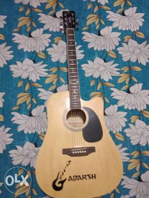 Brown Cutaway Acoustic Guitar