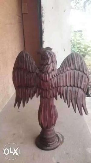 Brown Wooden Eagle Finial