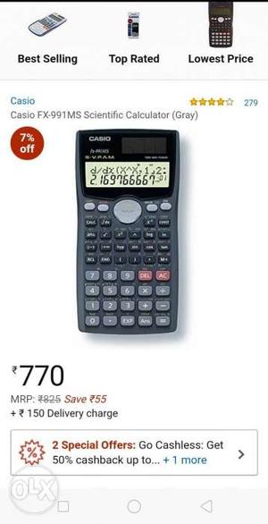 CASIO fx 991MS Scientific Calculator