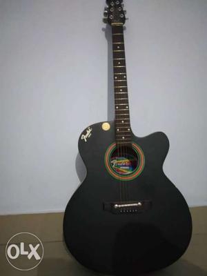 Fender's acoustic guitar, newly bought.