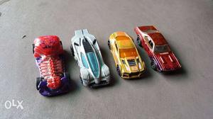 Four hot wheels cars in good condition
