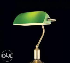 Green And White Desk Lamp